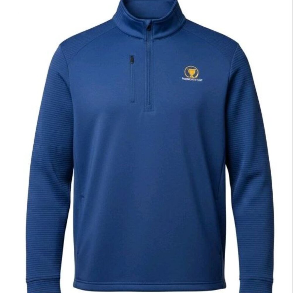$ 90 PGA Tour Men’s Long Sleeve Shirt Blue Presidents Cup Size XXL